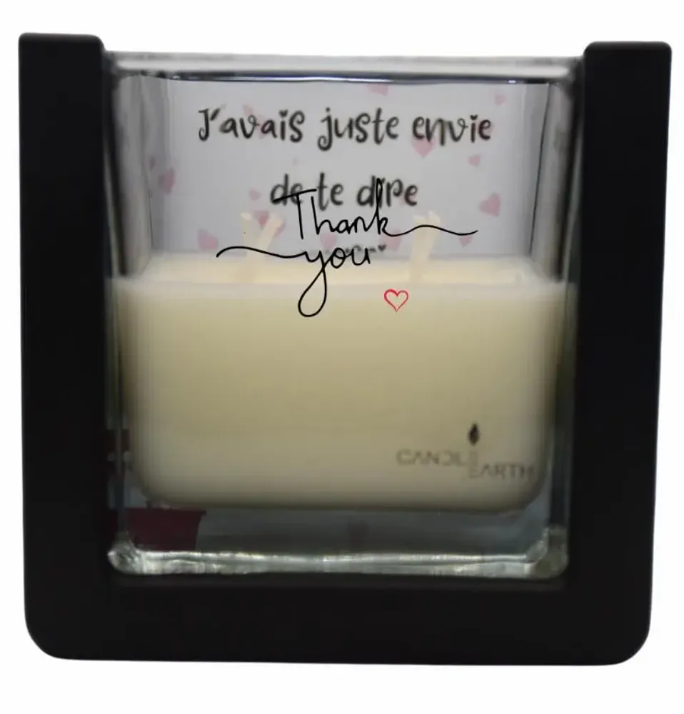 Bougies - Bougie surprise parfumée décoration - Merci 💕 Amie 4 - BOUGIES CANDLEARTH