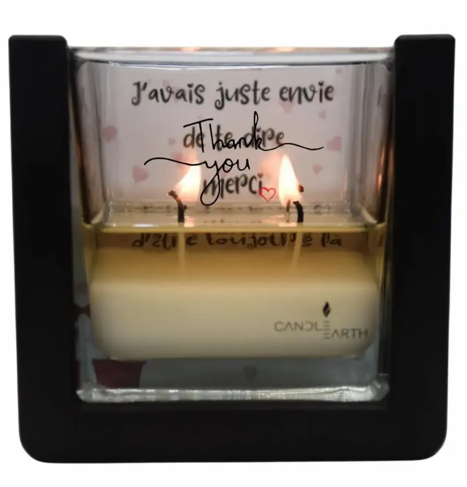 Bougies - Bougie surprise parfumée décoration - Merci 💕 Amie 4 - BOUGIES CANDLEARTH
