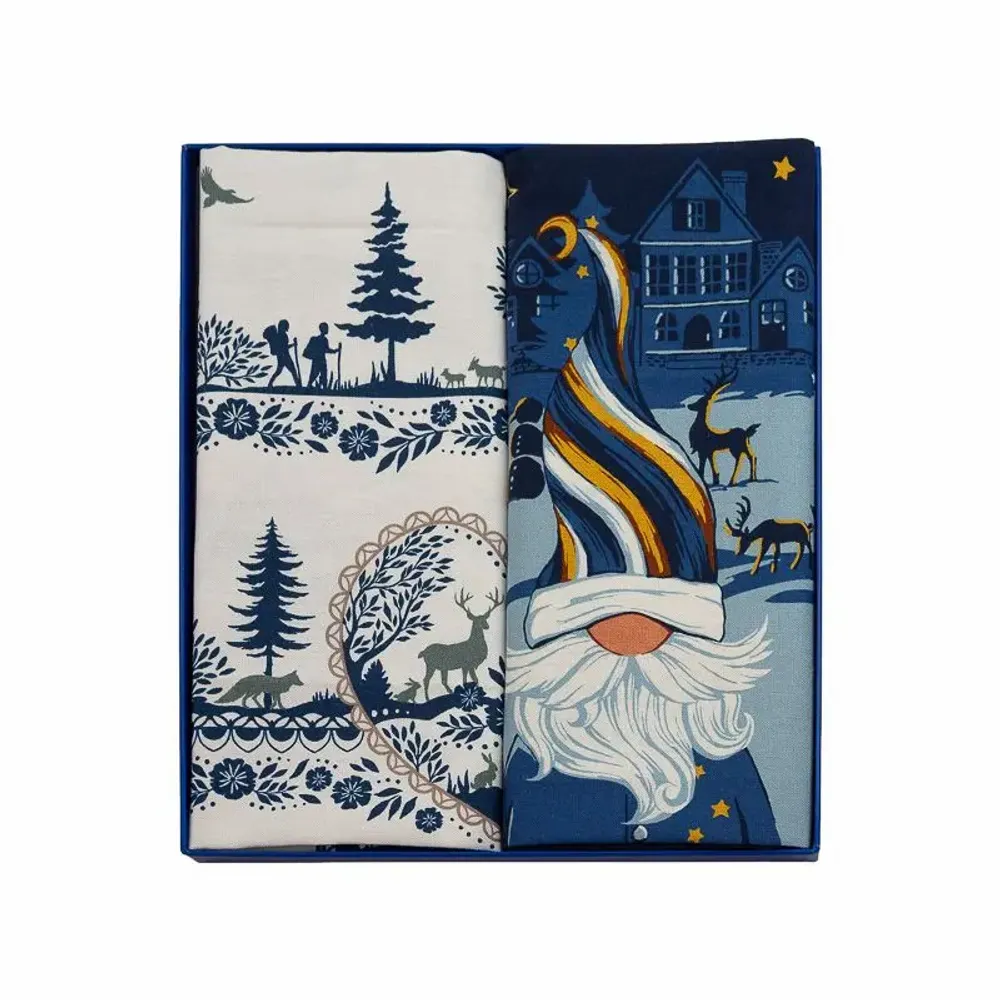Torchons textile - Coffret Cadeau Torchons Harmonie d'Hiver - BEAUVILLÉ