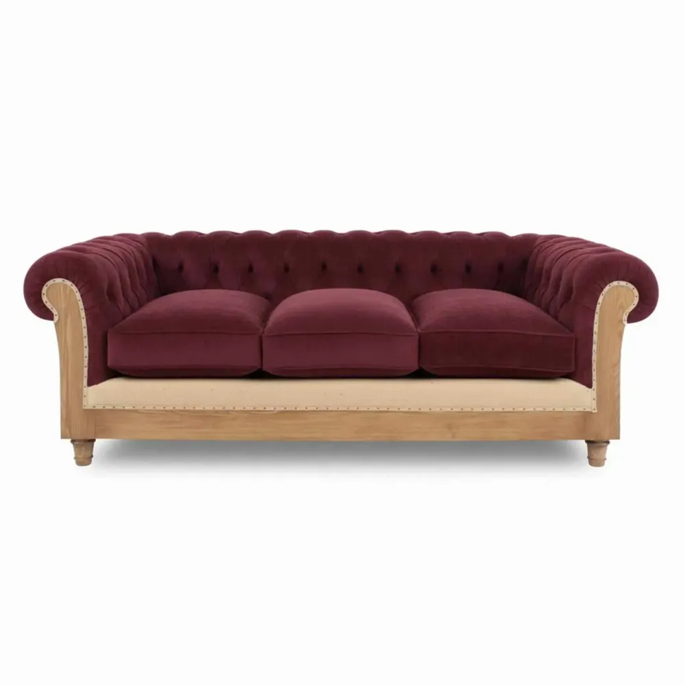 Sofas for hospitalities & contracts - Chesterfield Essence Bordeaux Plus |Sofa - CREARTE COLLECTIONS