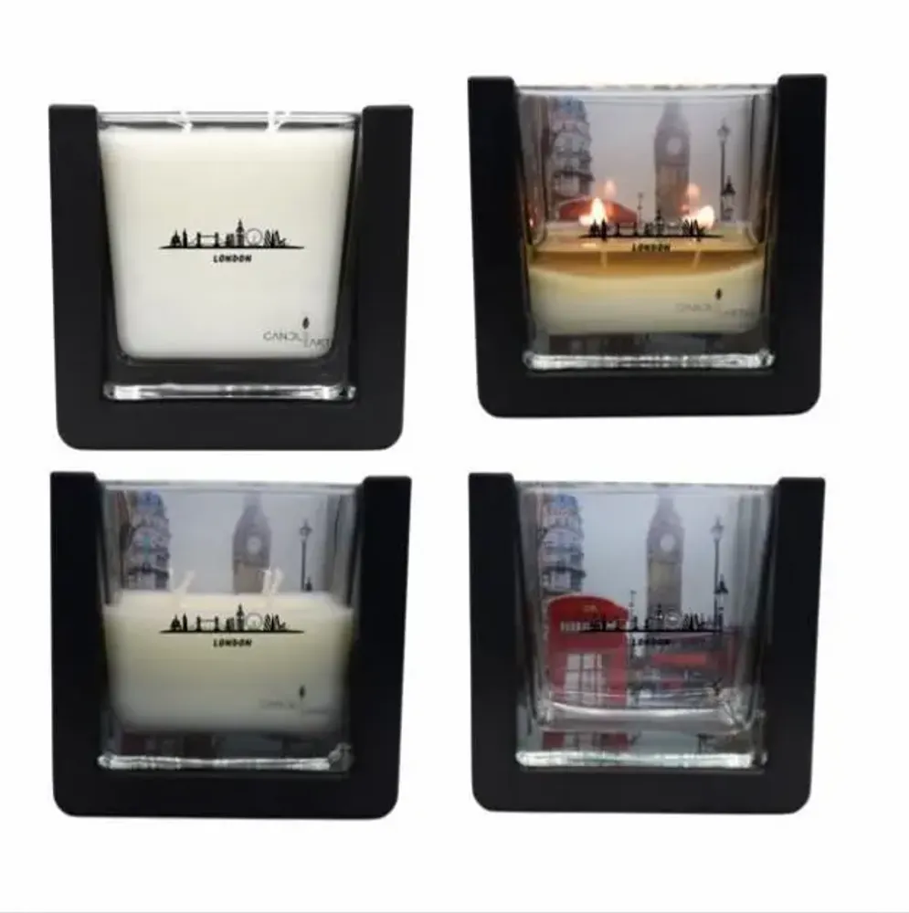 Objets de décoration - Bougie surprise parfumée - Villes - Londres - 235 gr de cire végan - BOUGIES CANDLEARTH