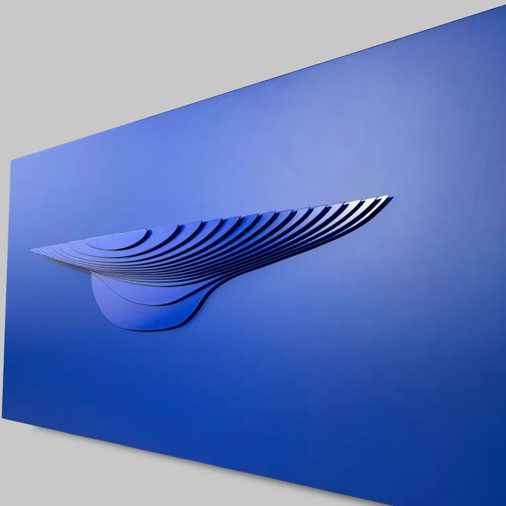 Sculptures, statuettes et miniatures - Sculpture murale DE 02 Ultrablue-Ultrablue - ANTOINE F.