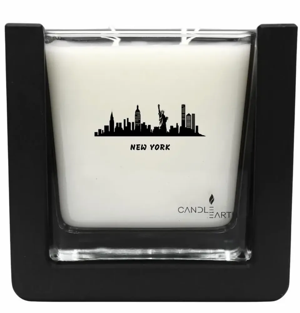 Objets de décoration - Bougie surprise parfumée - Villes - New York - 235 gr de cire végan - BOUGIES CANDLEARTH