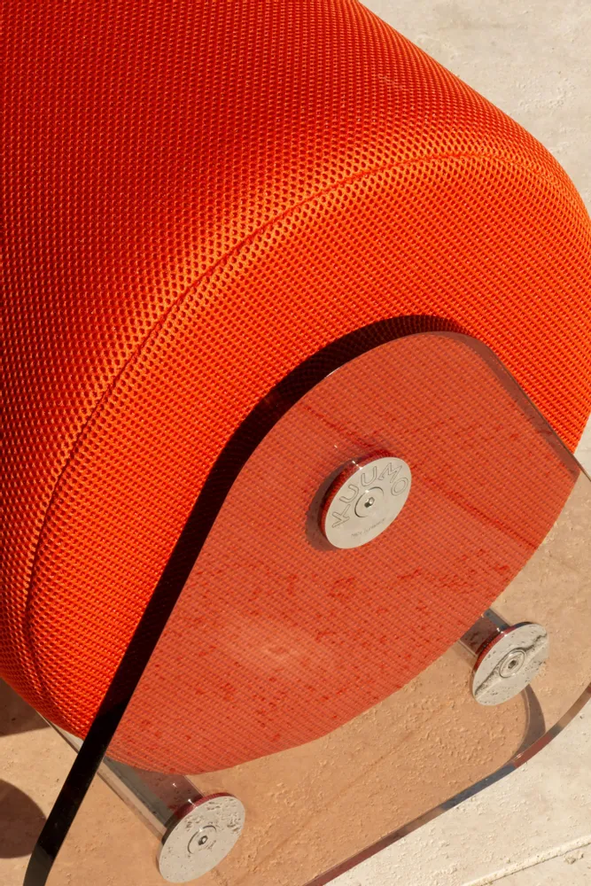 Chaises de jardin - POUF-BANC MW06  parois en PMMA coulé -mousse HR ou Alveolaire - - KUUMO DESIGN