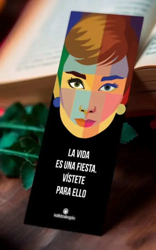 Cadeaux - Marque-page Geo Audrey avec phrase en français - KALIDOSKOPIO