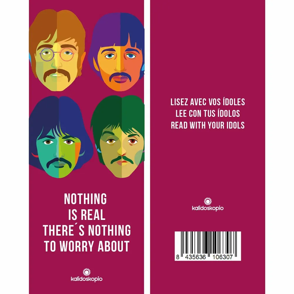 Cadeaux - Marque-page Geo Beatles avec phrase en anglais - KALIDOSKOPIO