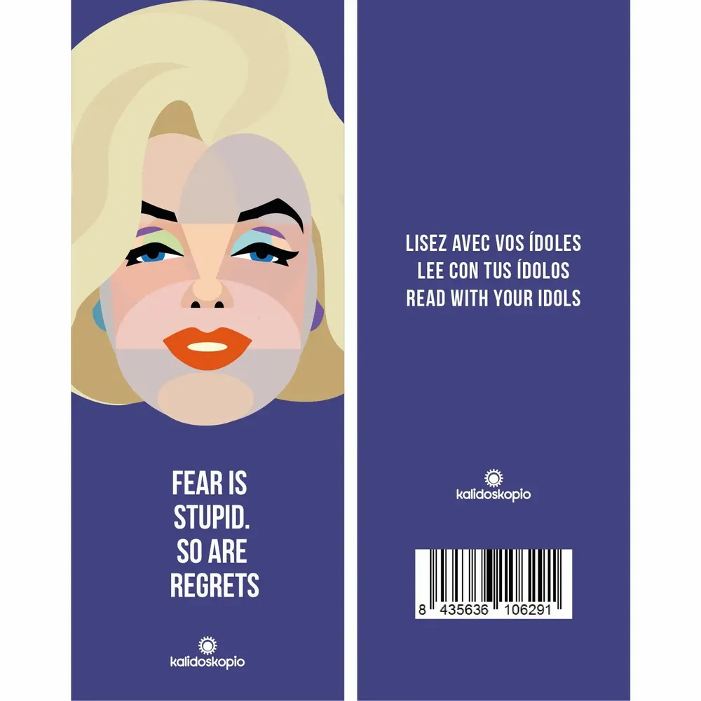 Cadeaux - Marque-page Geo Marilyn avec phrase en anglais - KALIDOSKOPIO