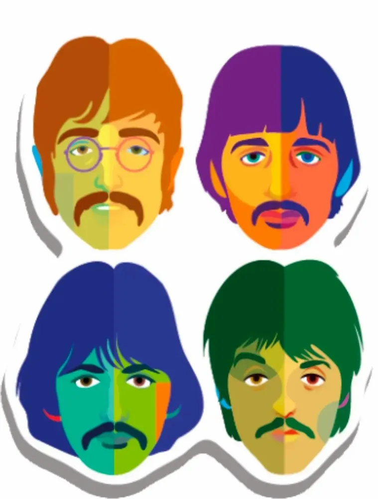 Gifts - Geo Beatles Magnet - KALIDOSKOPIO