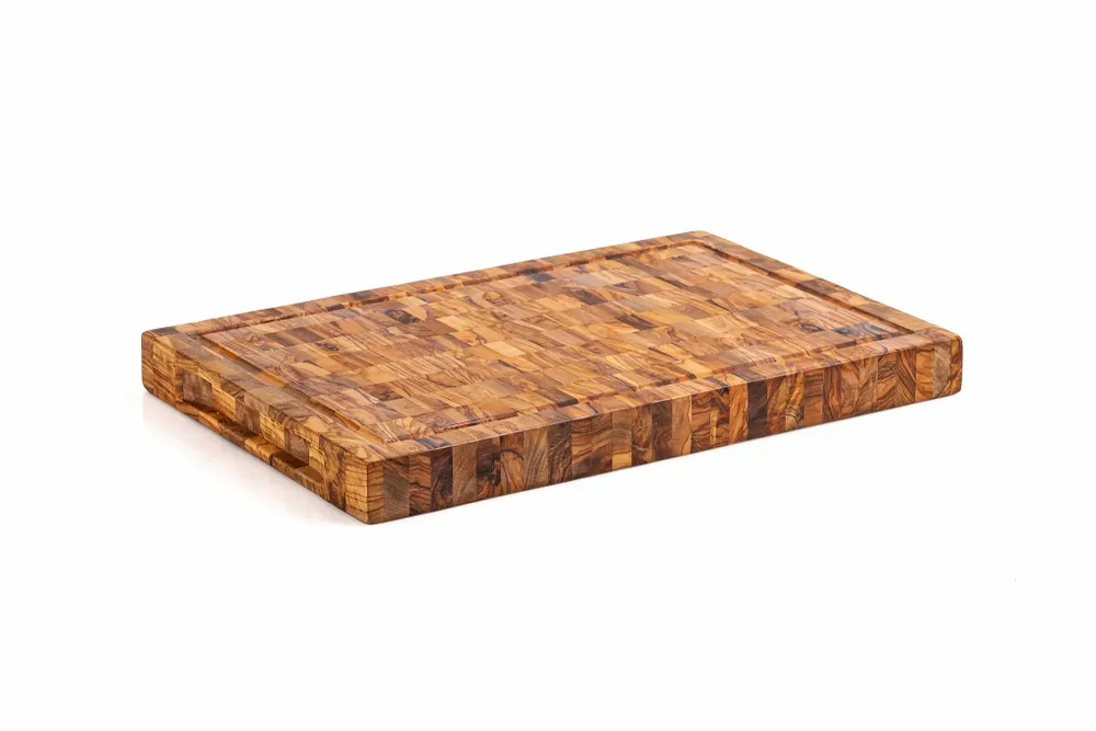 Couverts & ustensiles de cuisine - End Grain Butcher block cutting board in olive wood - SOCIÉTÉ MIROD FACTORY