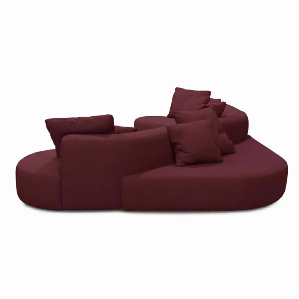 Sofas for hospitalities & contracts - Organic Gamma Bordeaux |Bespoke Organic Sofa - CREARTE COLLECTIONS