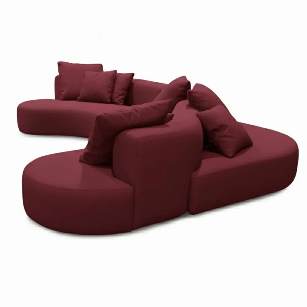 Sofas for hospitalities & contracts - Organic Gamma Bordeaux |Bespoke Organic Sofa - CREARTE COLLECTIONS