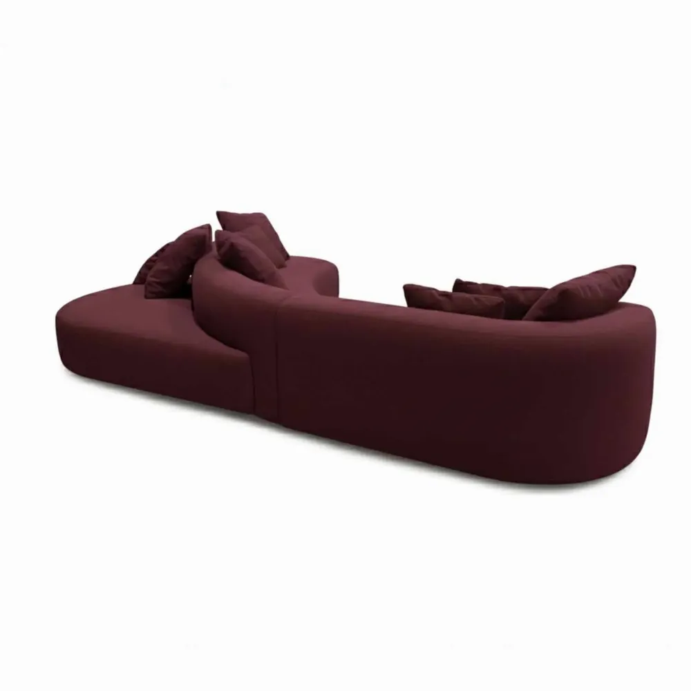 Sofas for hospitalities & contracts - Organic Gamma Bordeaux |Bespoke Organic Sofa - CREARTE COLLECTIONS