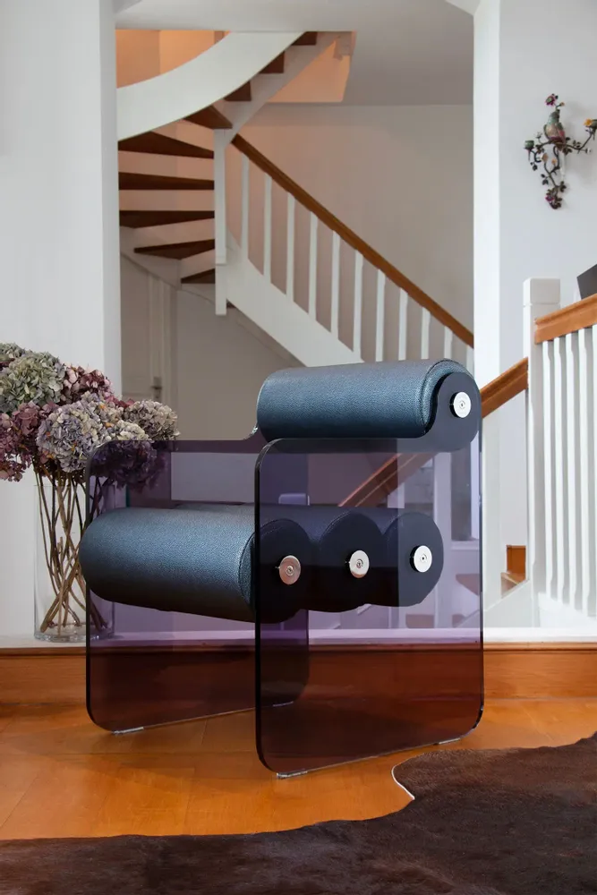 Chaises de jardin - Chaise MW04 PMMA coulé-Marchés résidentiel et HORECA - KUUMO DESIGN