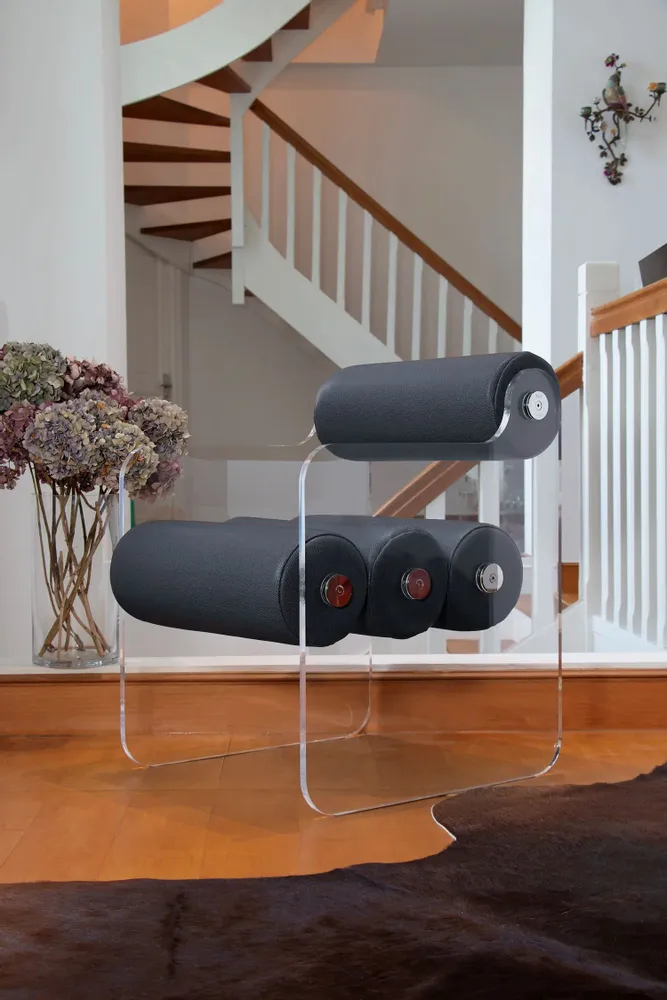 Chaises de jardin - Chaise MW04 PMMA coulé-Marchés résidentiel et HORECA - KUUMO DESIGN