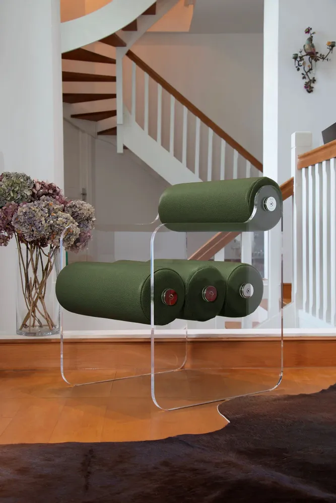 Chaises de jardin - Chaise MW04 PMMA coulé-Marchés résidentiel et HORECA - KUUMO DESIGN