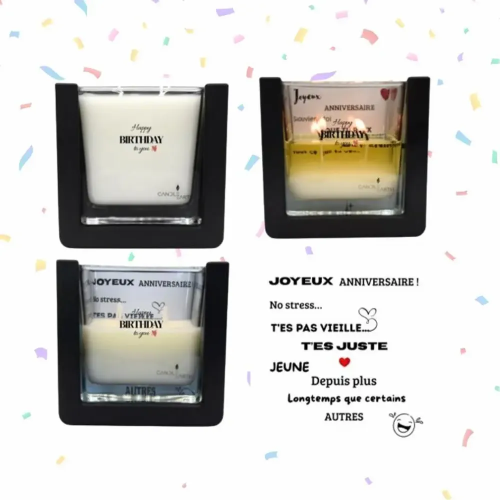 Cadeaux - Joyeux anniversaire - 🎉 Poupette - BOUGIES CANDLEARTH