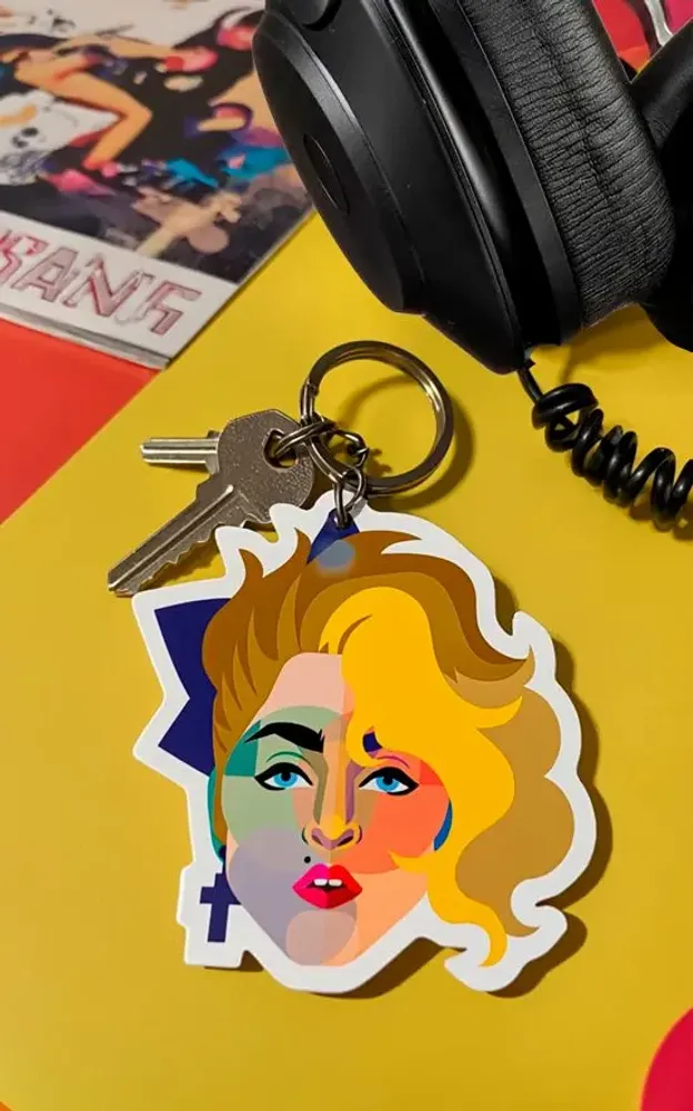 Gifts - Geo Madonna Keyring - KALIDOSKOPIO
