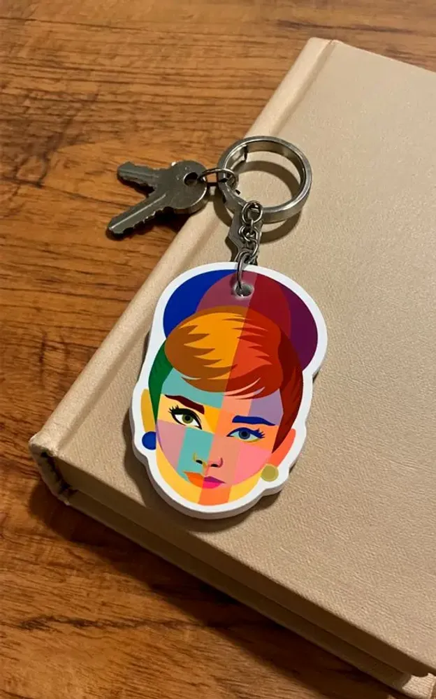 Cadeaux - Porte-clés Geo Audrey - KALIDOSKOPIO