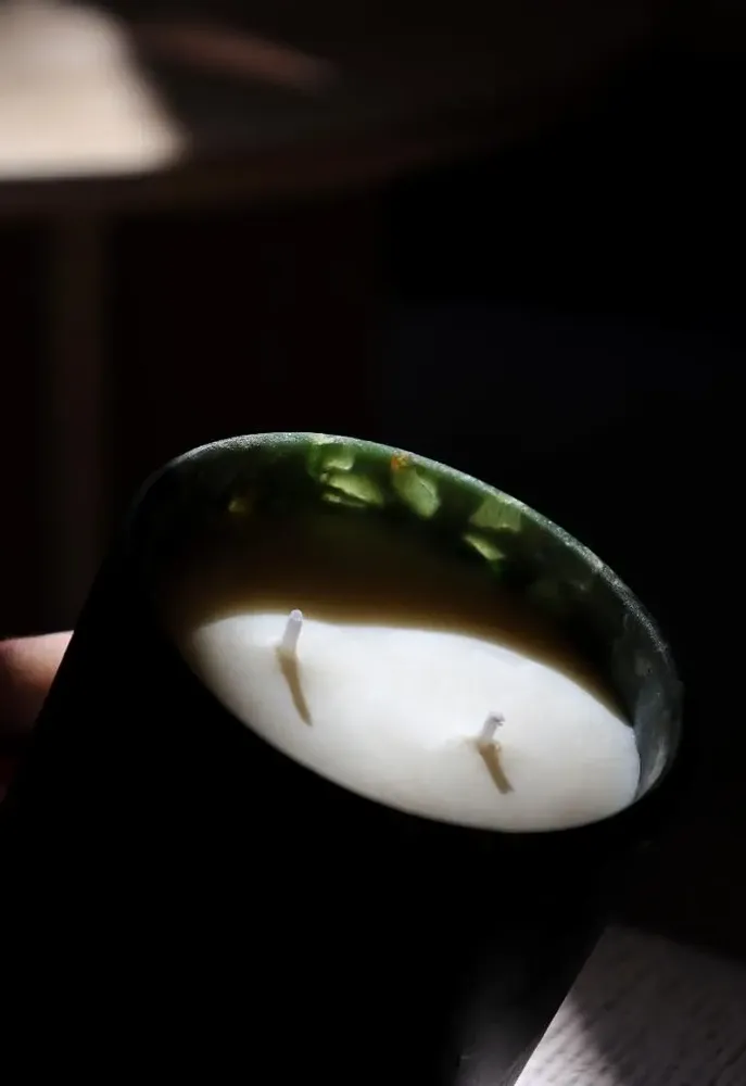 Objets personnalisables - Bougies parfumées upcyclées rechargeables - 280gr - AGLAÉ BOUGIE