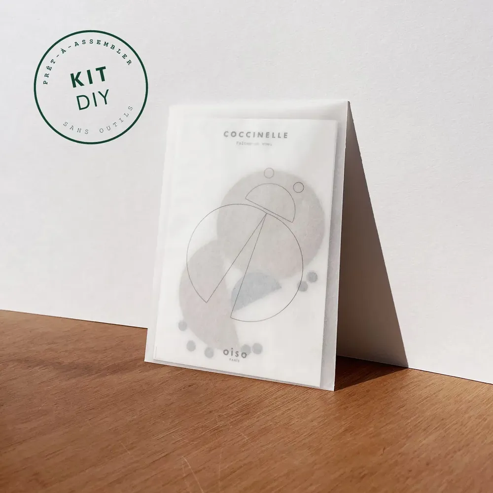 Gifts - LADYBUG OISO® participatory chalkboard card - White or Kraft - OISO