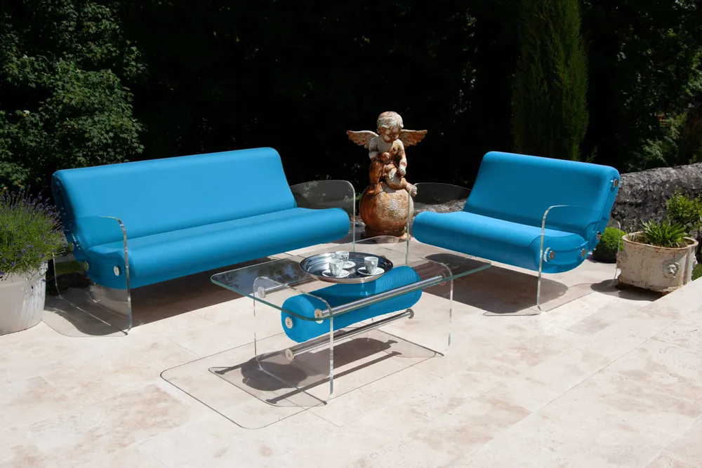 Lawn sofas   - MW03 sofa-Elegance, daring design and a vintage touch - KUUMO DESIGN