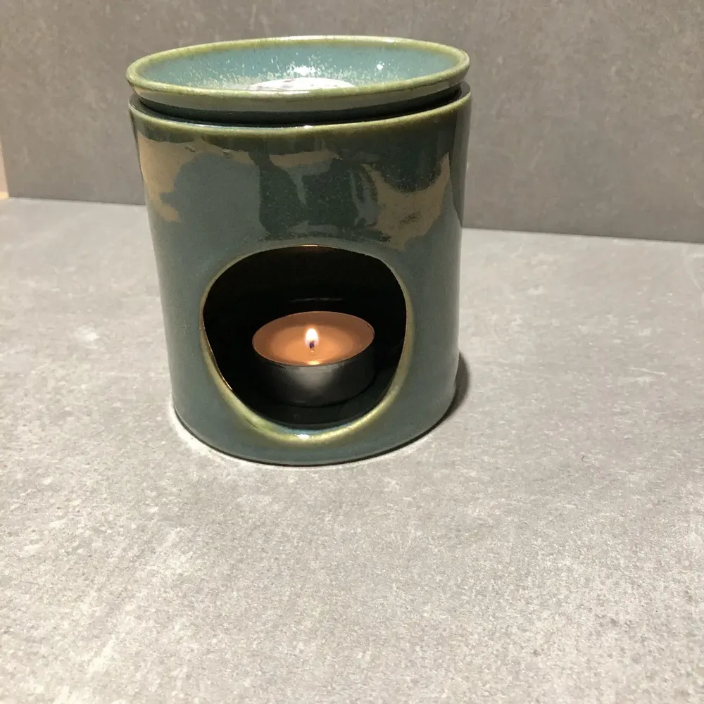 Candlesticks and candle holders - Enamelled Stoneware Candle Holder - LES POTERIES DE SWANE