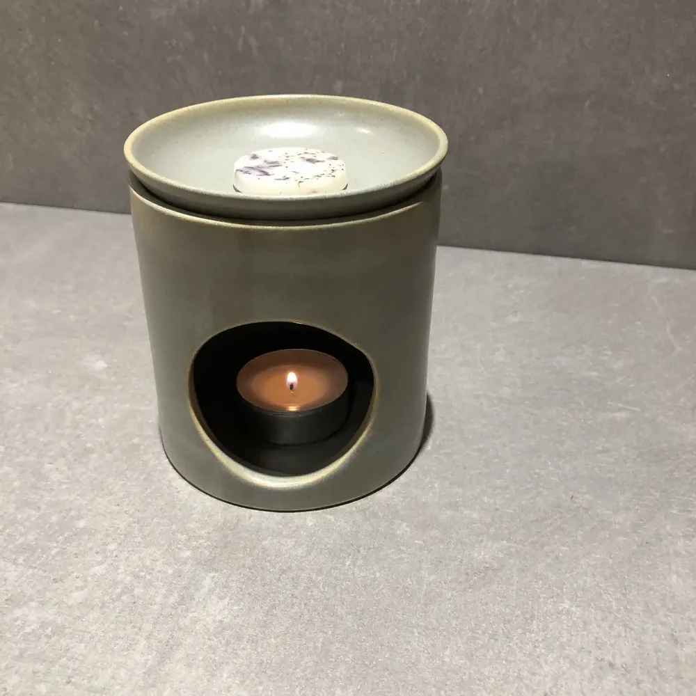 Candlesticks and candle holders - Enamelled Stoneware Candle Holder - LES POTERIES DE SWANE