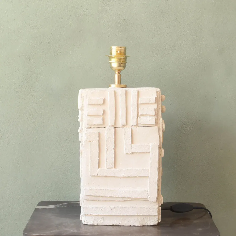 Table lamps - Stripes a handmade ceramic lamp - STUDIO WILD ORANGE