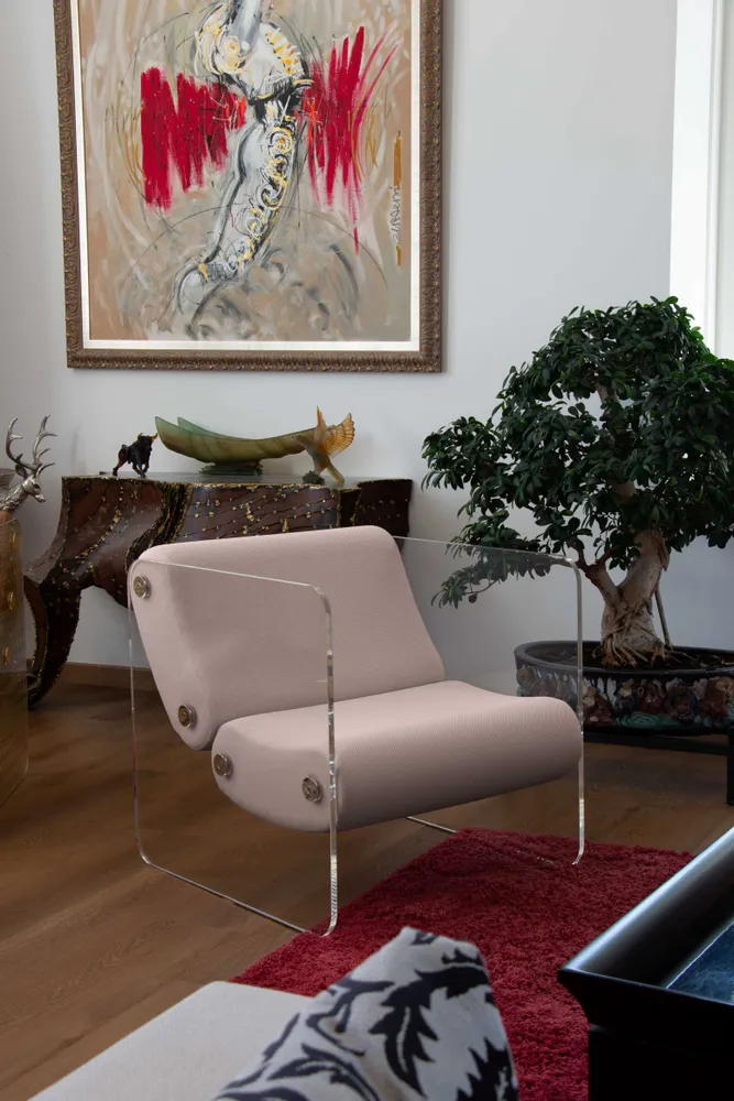 Fauteuils de jardin - Fauteuil design MW08 – En PMMA coulé, assise en mousse alvéolaire - KUUMO DESIGN