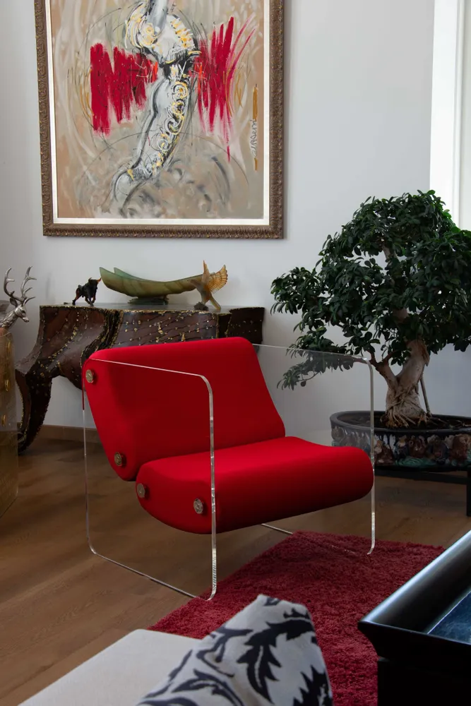 Fauteuils de jardin - Fauteuil design MW08 – En PMMA coulé, assise en mousse alvéolaire - KUUMO DESIGN