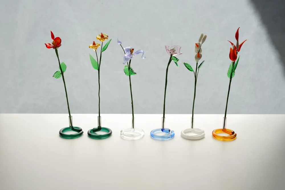 Floral decoration - ARTIFICIAL GLASS FLOWER - AMABRO