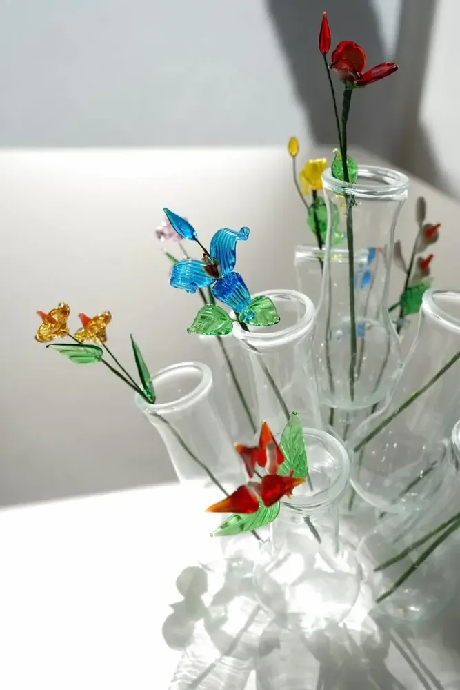 Floral decoration - ARTIFICIAL GLASS FLOWER - AMABRO