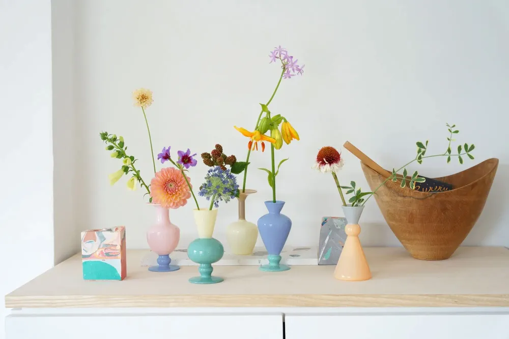 Vases - MINI VASE - TWO TONE - - AMABRO