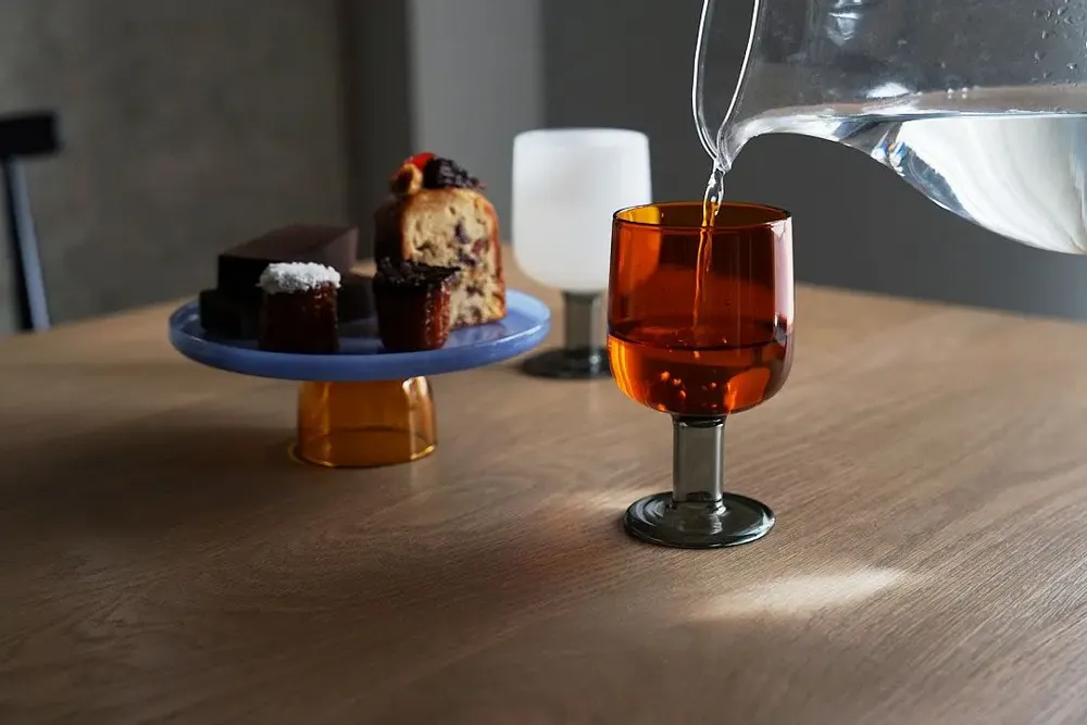 Wine accessories - TWO TONE WINE GLASS - AMABRO