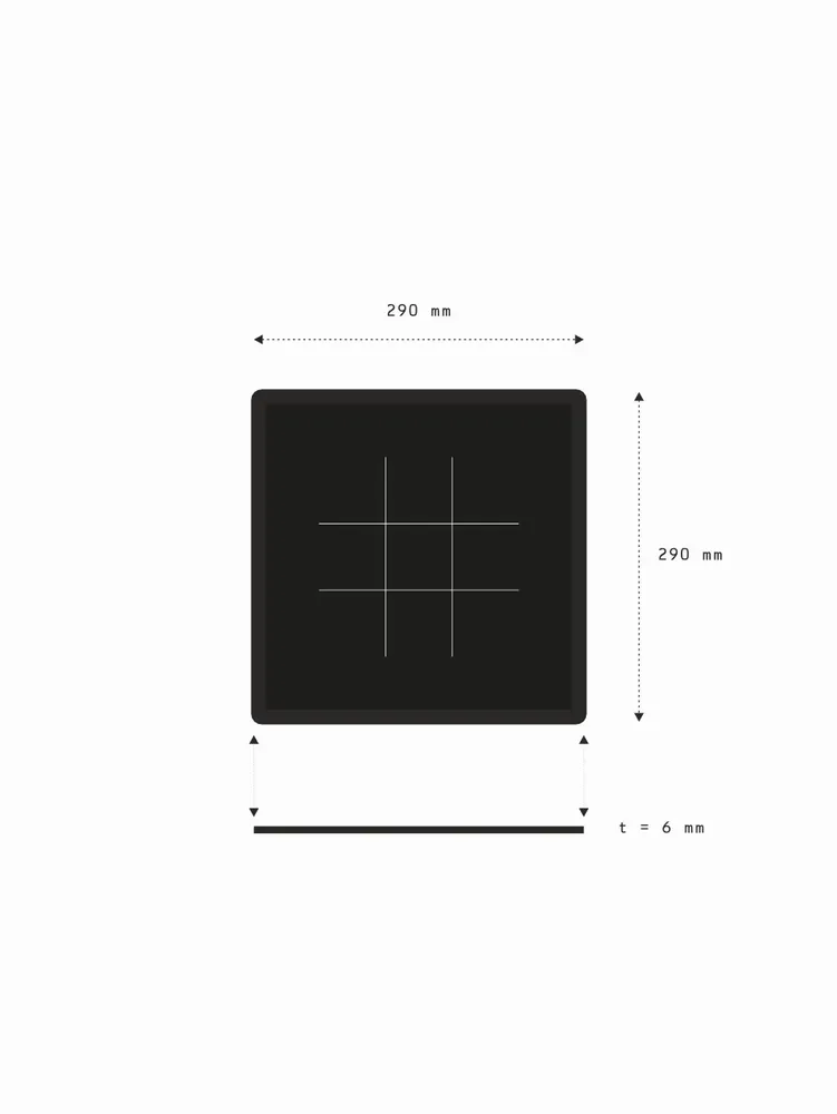 Cadeaux - Plateau de jeu Tic Tac Toe - Bois d'amarante et d'ovangkol - SHALL WE PLAY A GAME?