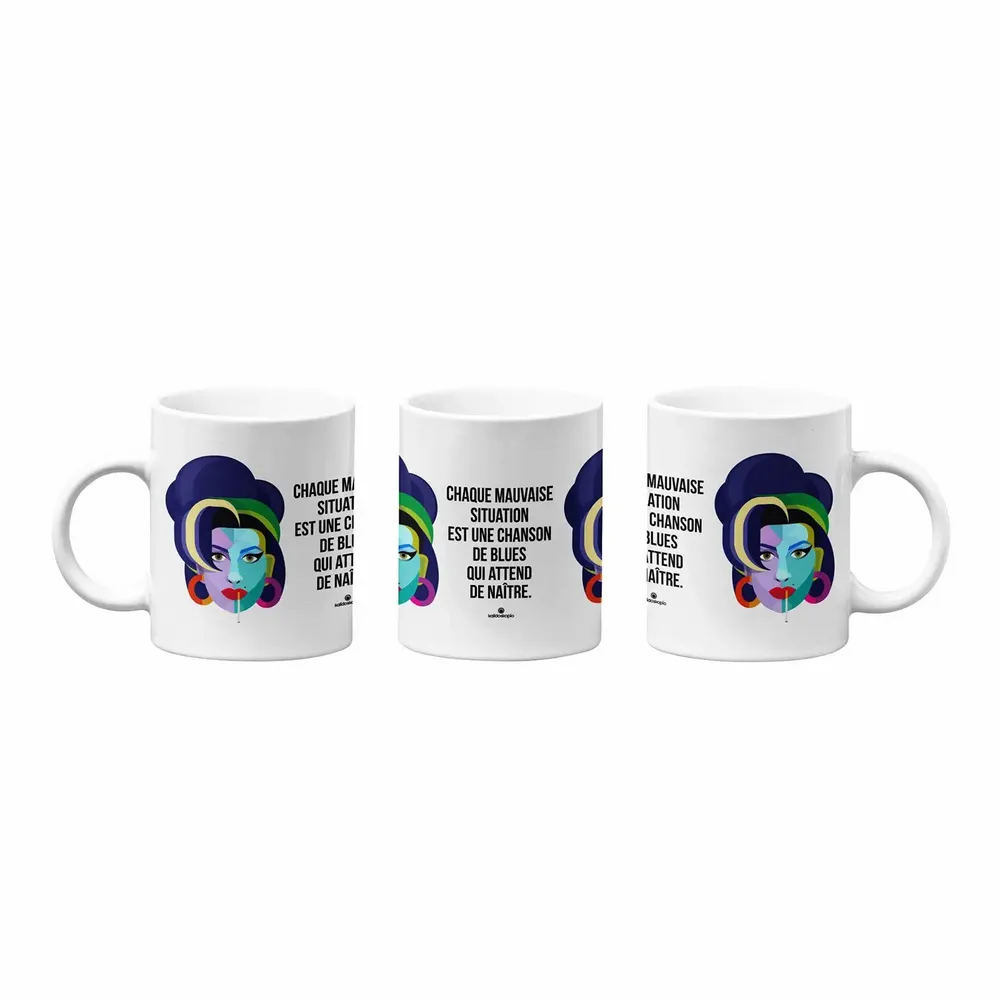 Mugs - Geo Amy Mug in French - KALIDOSKOPIO