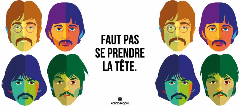Mugs - Geo Beatles Mug in French - KALIDOSKOPIO