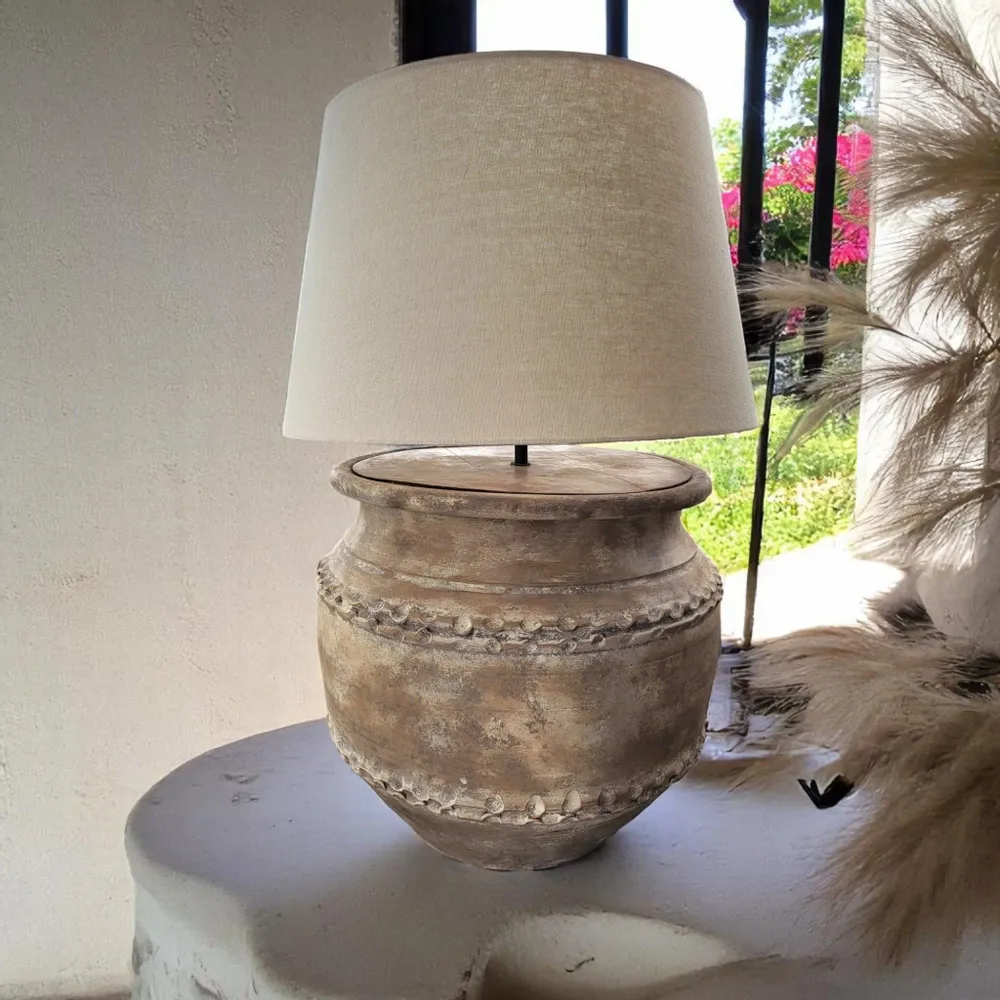 Table lamps - Gaze no.737 - Terracotta table lamp - ARTISAN BY MF