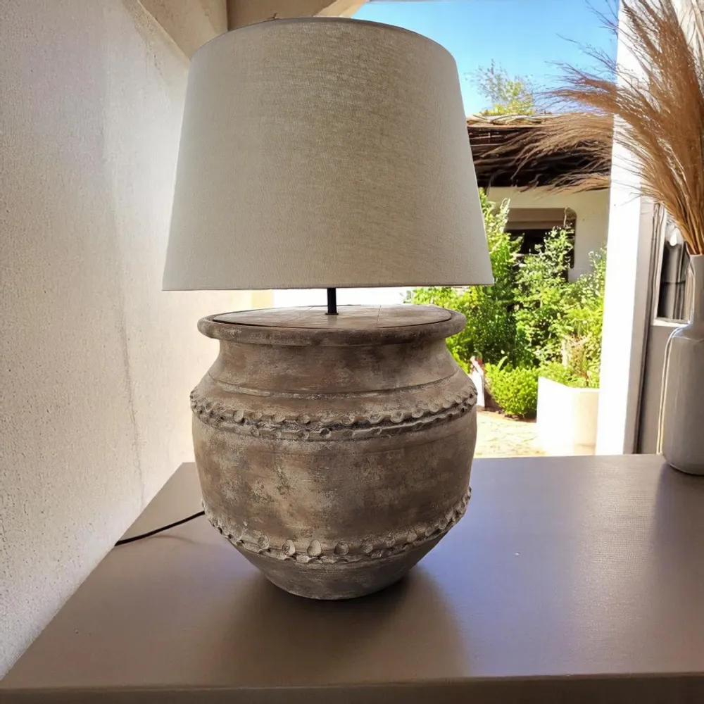 Table lamps - Gaze no.737 - Terracotta table lamp - ARTISAN BY MF