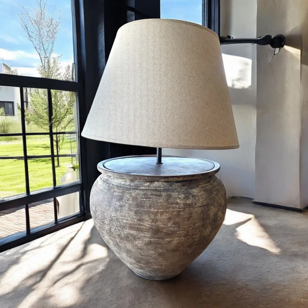 Table lamps - Sol de Serra - Ceramic table lamp - rustic lighting - ARTISAN BY MF