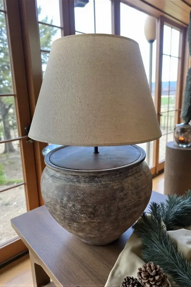 Table lamps - Sol de Serra - Ceramic table lamp - rustic lighting - ARTISAN BY MF