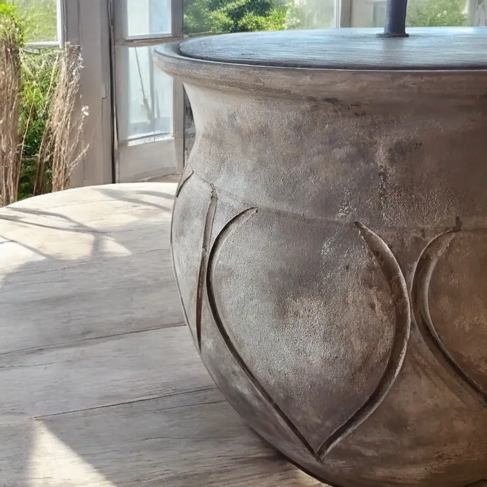 Table lamps - CureMe - Rustic Ceramic Table Lamp - ARTISAN BY MF