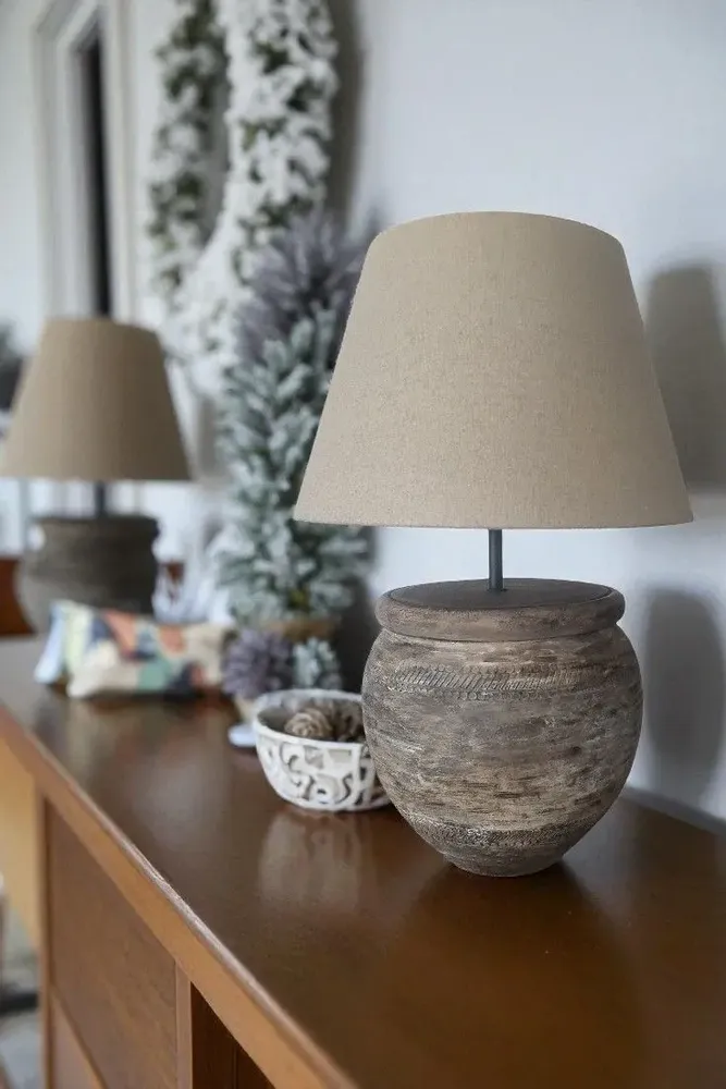 Table lamps - Terracotta Table Lamp N°LC37 - ceramic floor lamp - ARTISAN BY MF