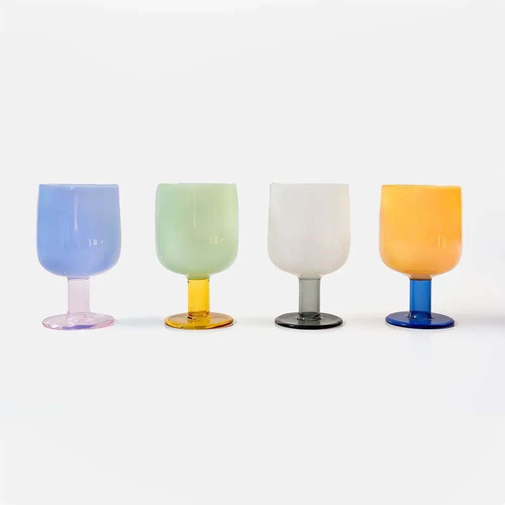 Wine accessories - TWO TONE WINE GLASS - AMABRO