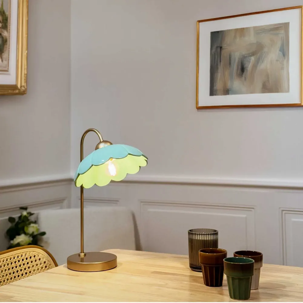 Table lamps - Claris Metal and Ceramic Table Lamp - Retro Style/Charm - C-CRÉATION | BOUDET