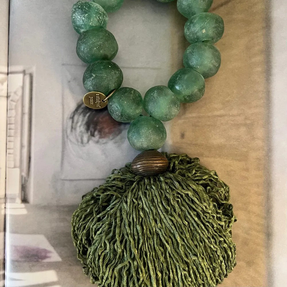 Art glass - Prayer bead sculpture in large glass - STUDIO JULIA ATLAS