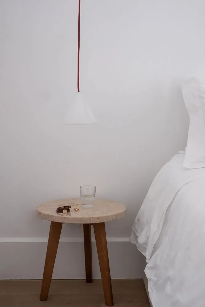 Plafonniers - BULB - Plafonnier conique minimaliste en verre avec câble personnalisa - MOR