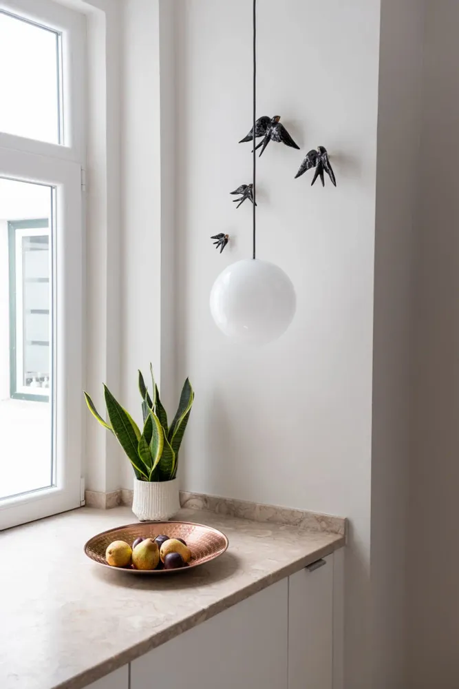 Ceiling lights - BULB - Minimalist Sphere Ceiling Lamp in Glass with Customizable Cable - MOR