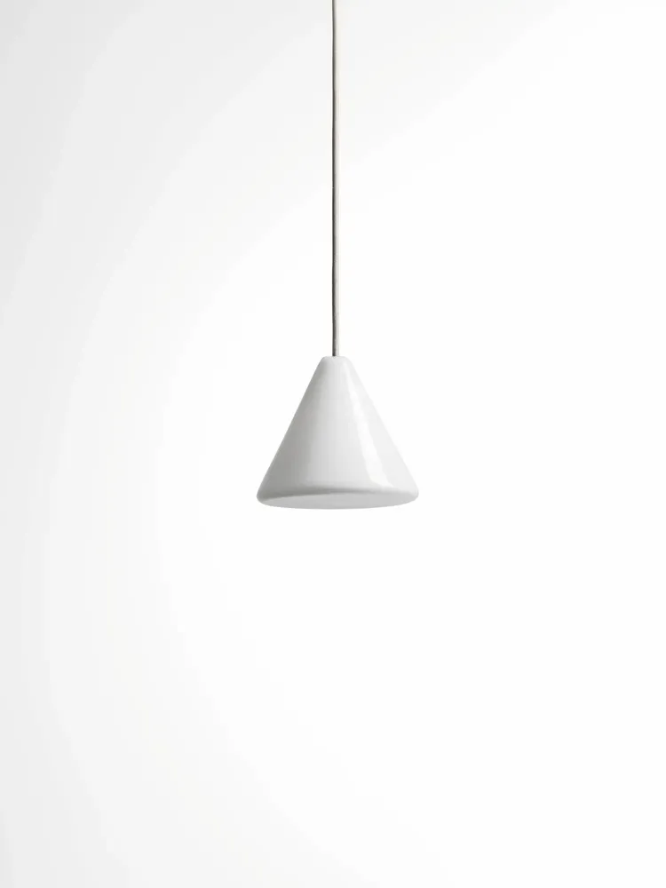 Suspensions - BULB - Petit plafonnier conique en verre avec câble personnalisable - MOR