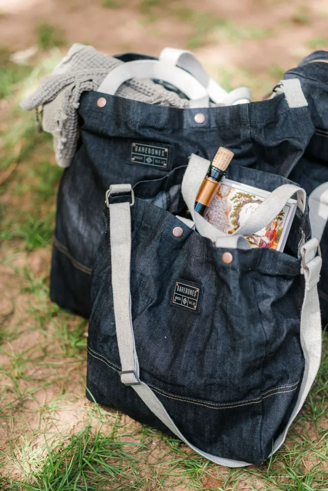 Bags and totes - Neelum Black Denim Family - BAREBONES